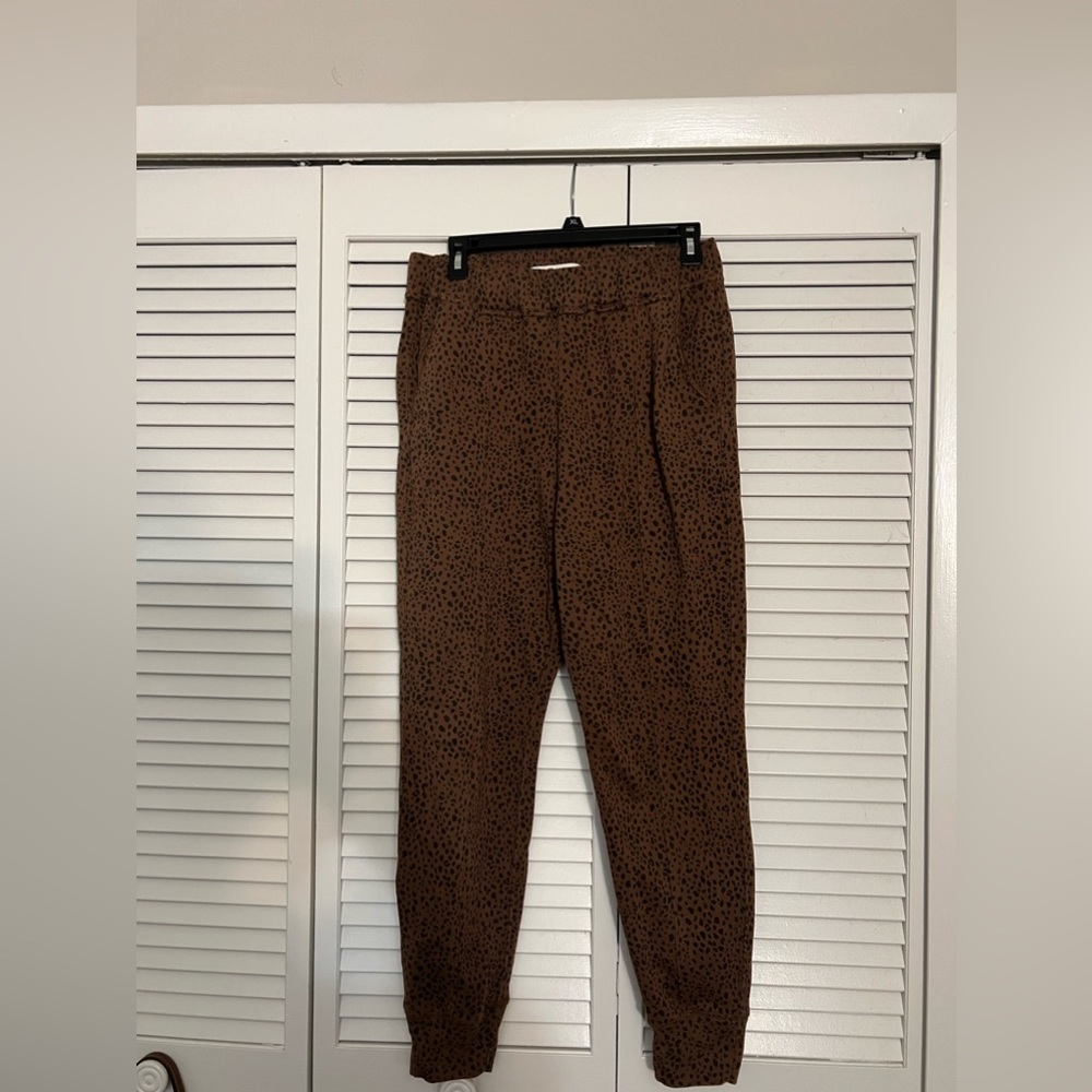 Abercrombie and Fitch Soft Collection leopard jogger-style sweatpants
